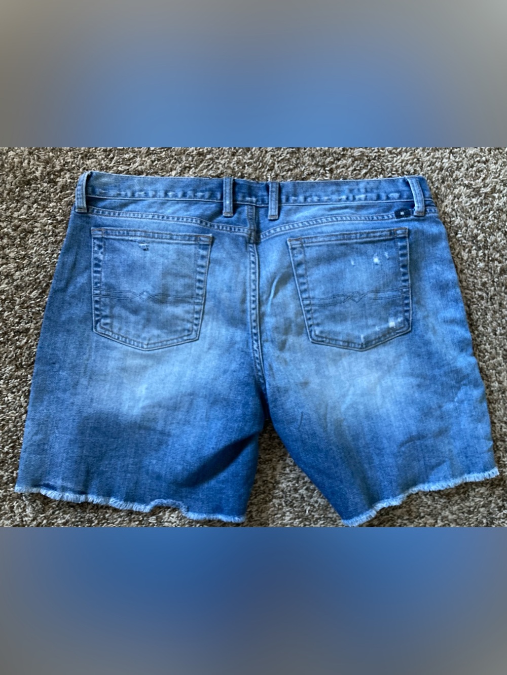 Lucky Brand Light Blue Embroidered Denim Cutoff Shorts - Picture 3 of 3